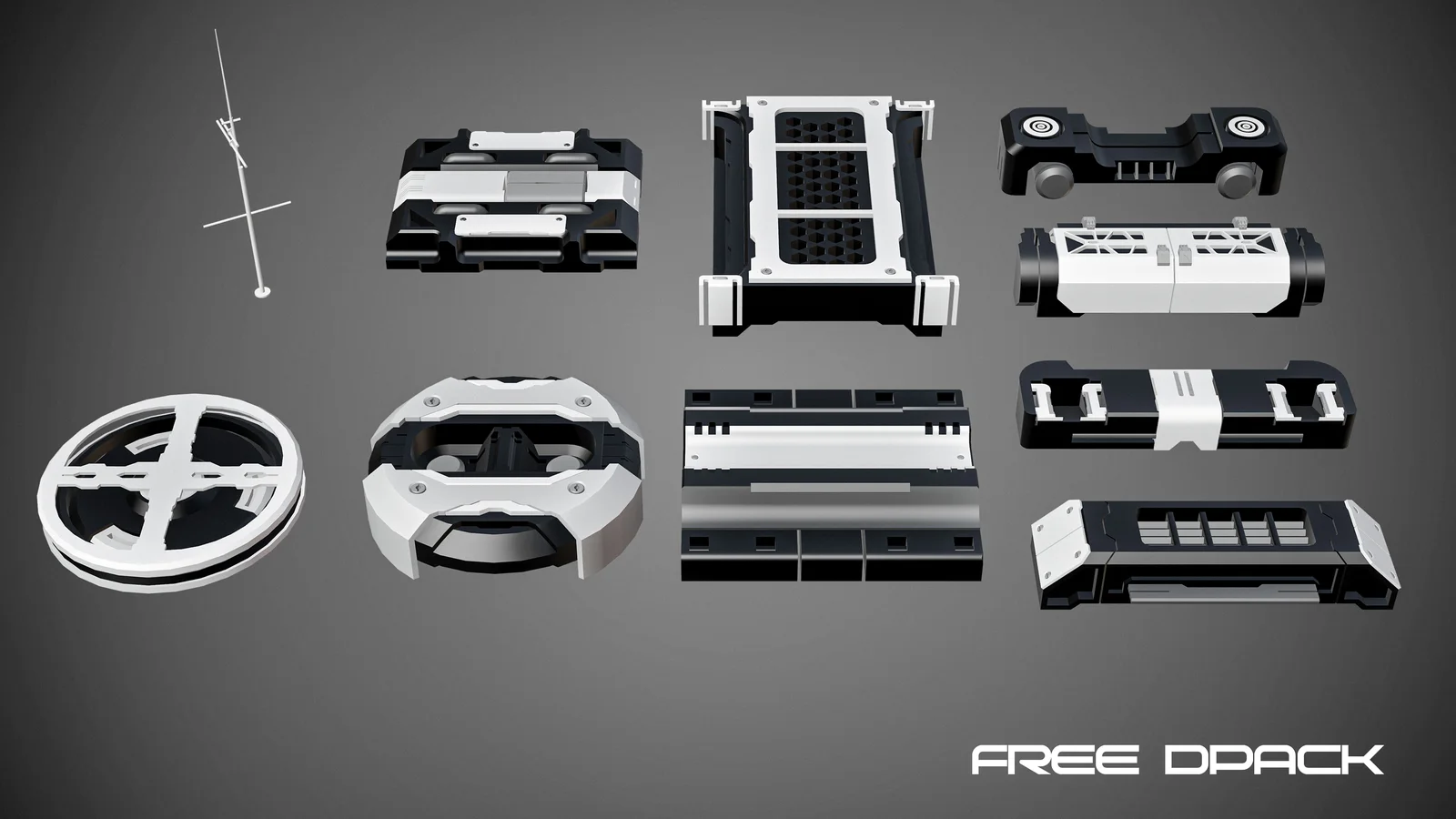 Sci-Fi Kitbash Dpack screenshot 2