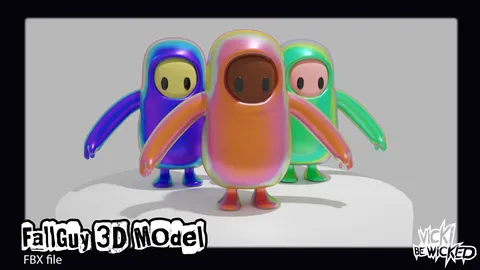 Fall Guy Model - Blender 3d models