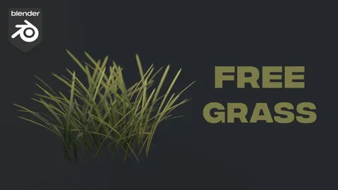 Procedural Grass Patch - Blender geometry nodes