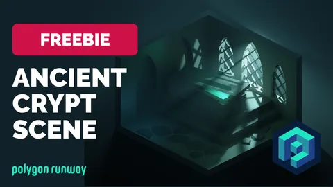 Isometric Crypt Scene - Blender scenes