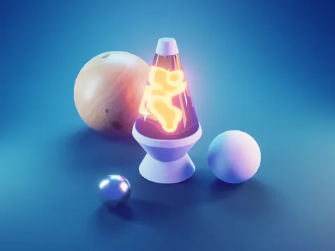 Lava Lamp Scene - Blender scenes