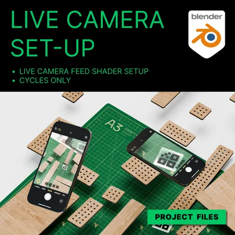 iPhone Live Camera Feed Setup - Blender scenes