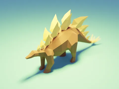 Low Poly Dinosaur - Blender scenes