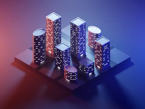 Lowpoly City Scene - Blender scenes