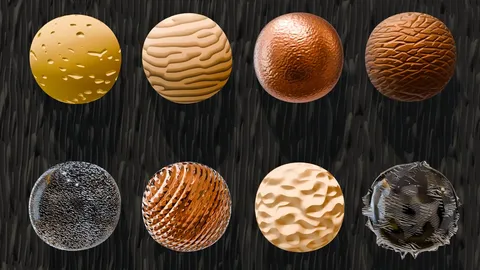 Gabor Texture Materials - Blender shaders
