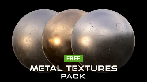 PBR Metal Textures Pack - Blender textures & materials
