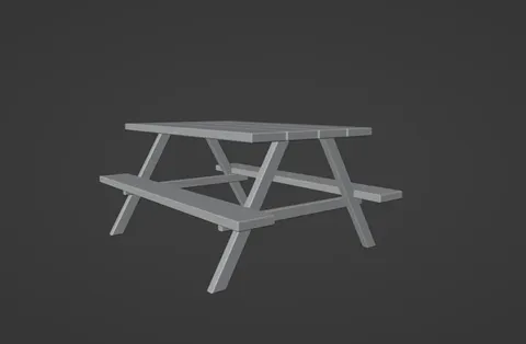 Picnic Table - Blender 3d models