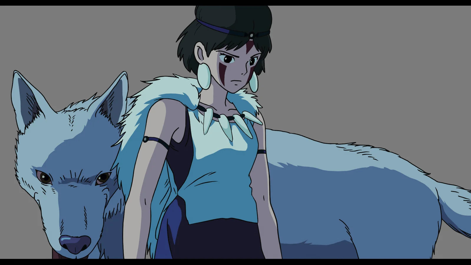 Princess Mononoke 2D Animation Scene screenshot 3