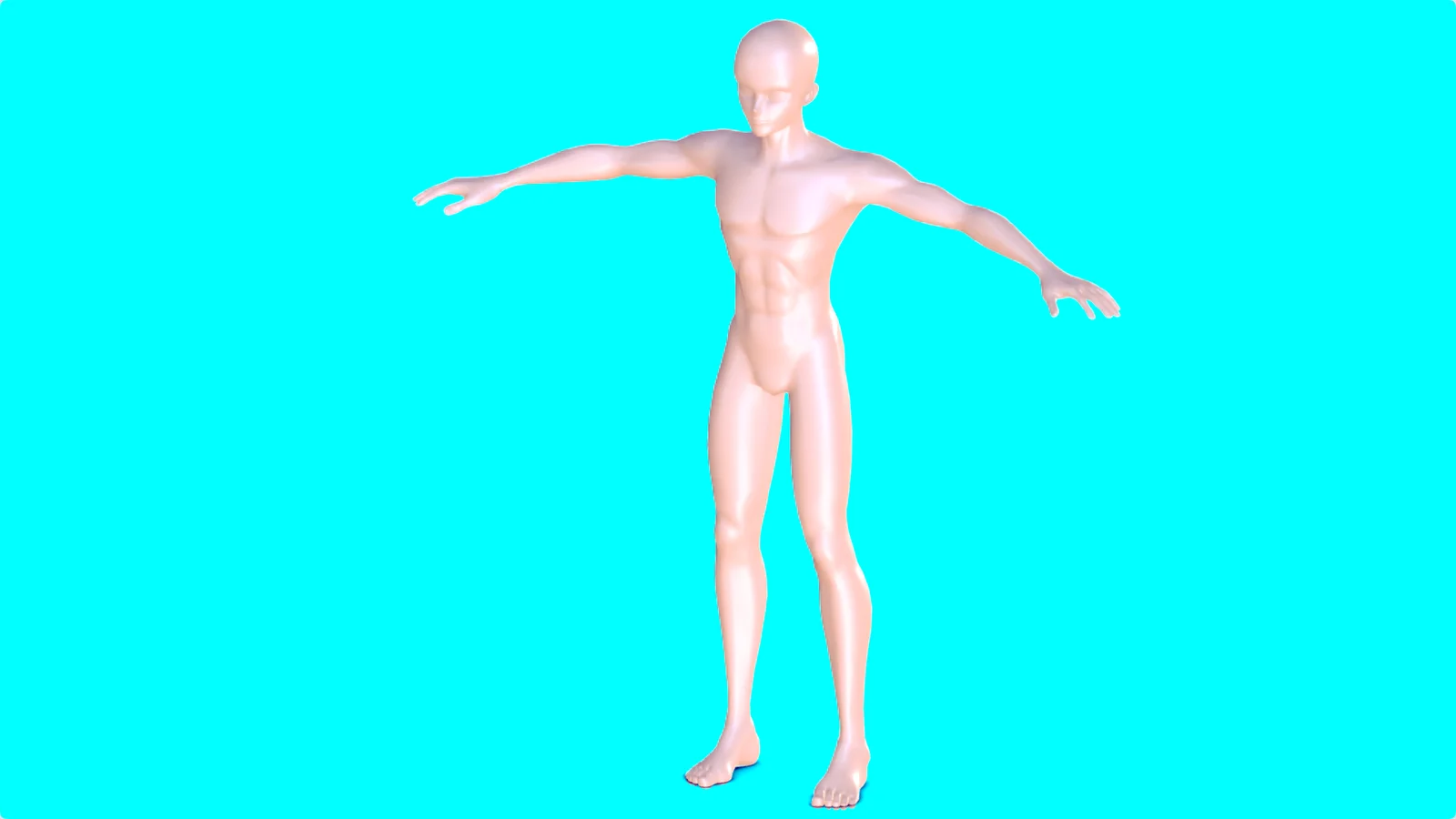 Anime Boy Base Mesh screenshot 2
