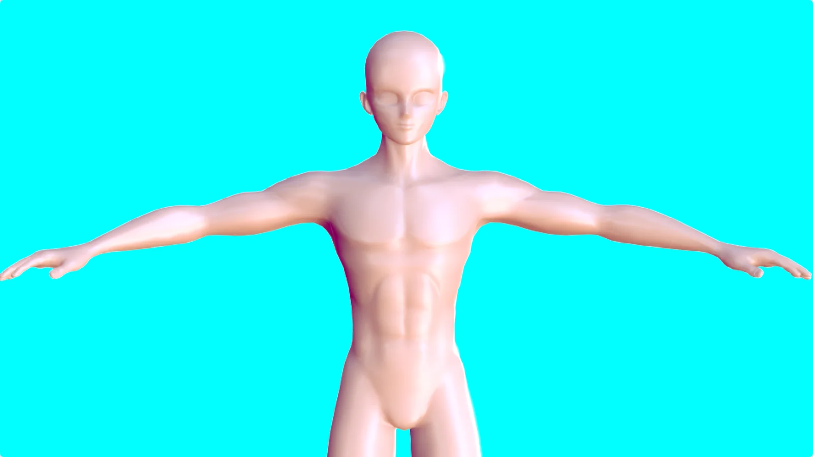 Anime Boy Base Mesh screenshot 7
