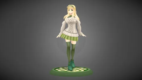 Anime Elf Girl - Blender 3d models