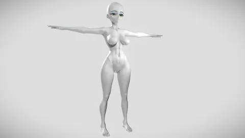 Anime Girl Base Mesh 2 - Blender 3d models