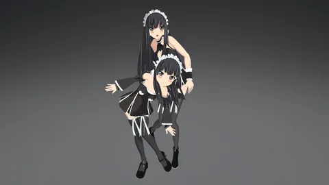 Anime Girls - Blender 3d models