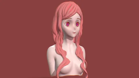 Anime Head Base Mesh - Blender 3d models