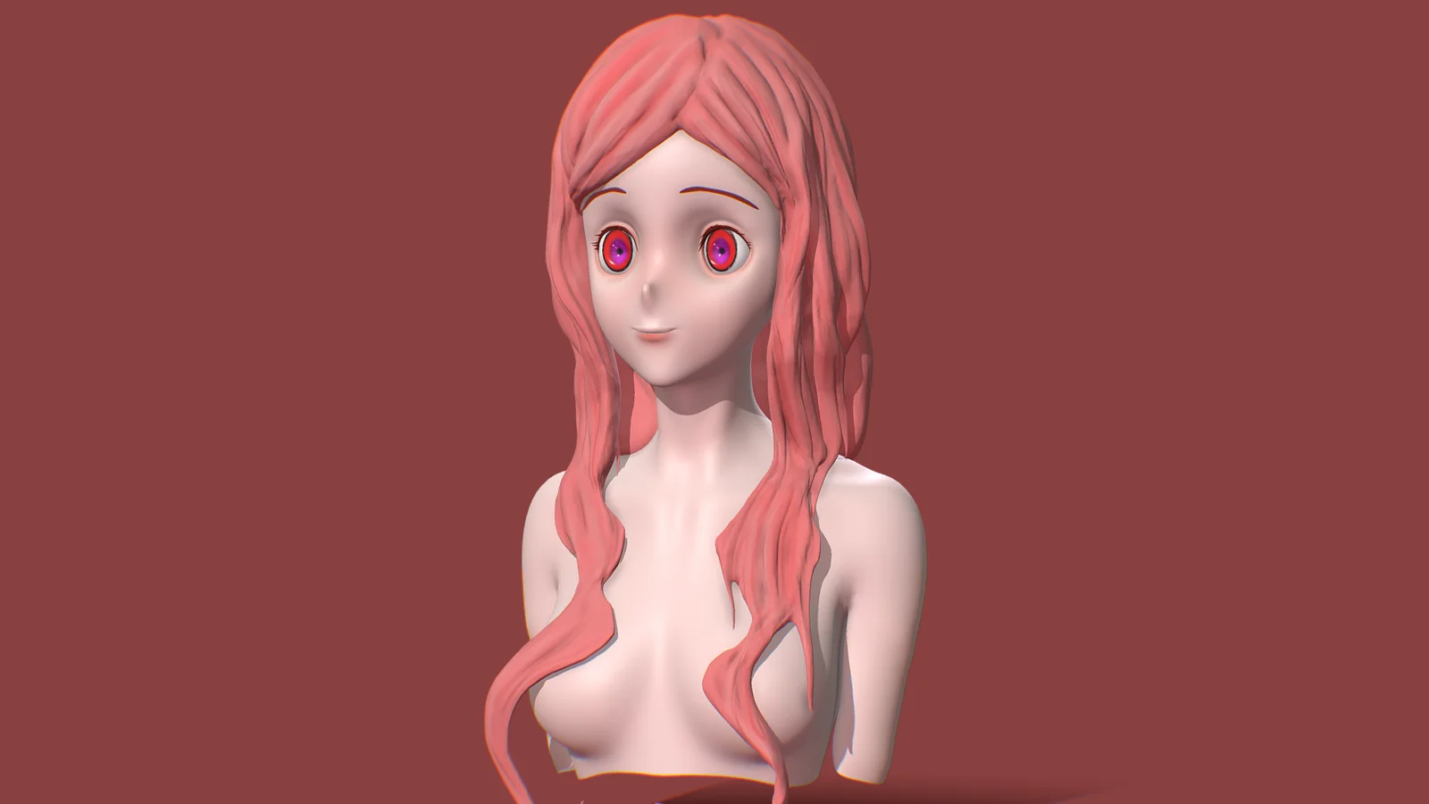 Anime Head Base Mesh screenshot 2