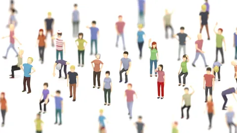 Background Posed Humans - Blender 3d models