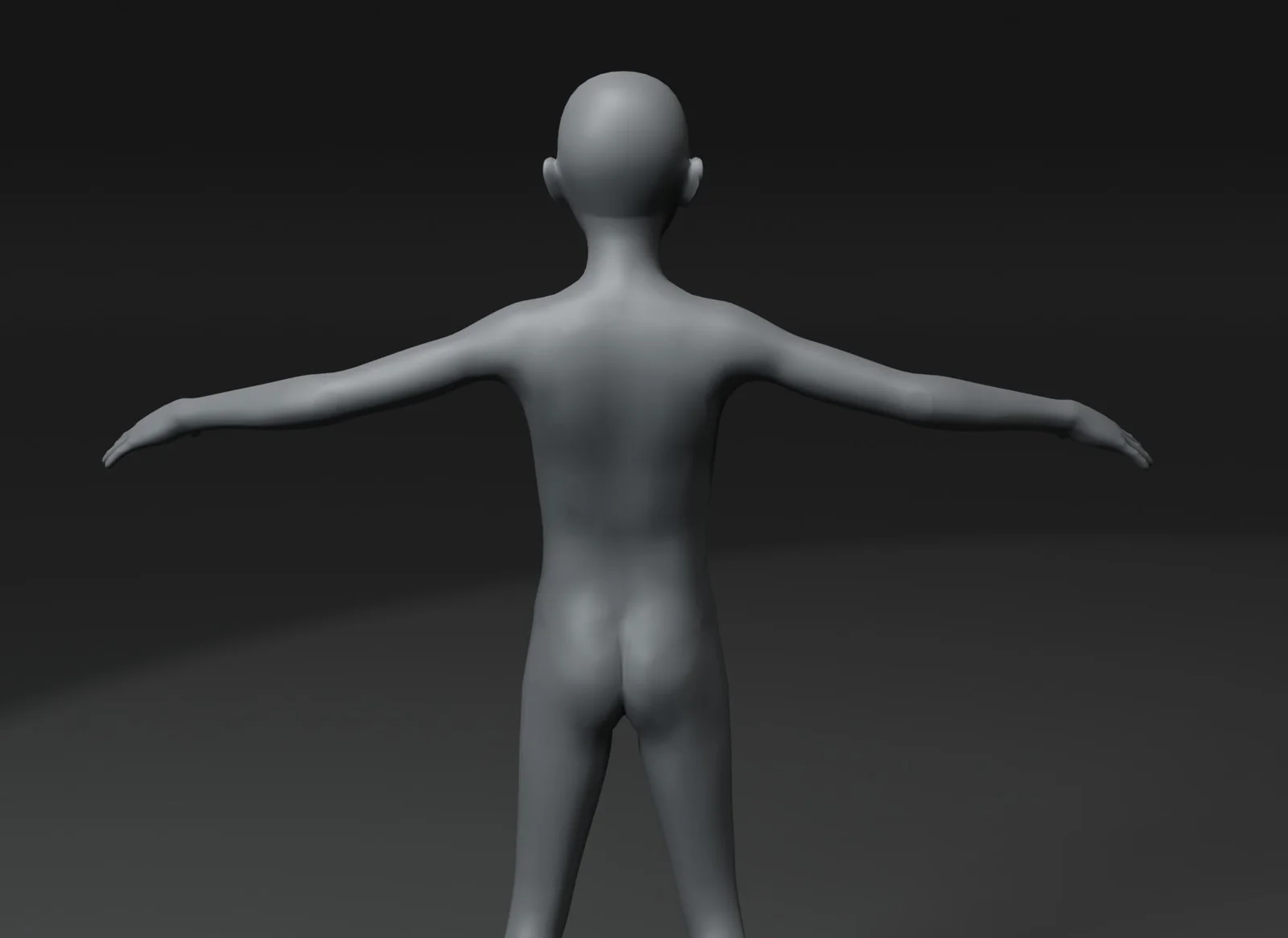 Boy Kid Body Base Mesh screenshot 6