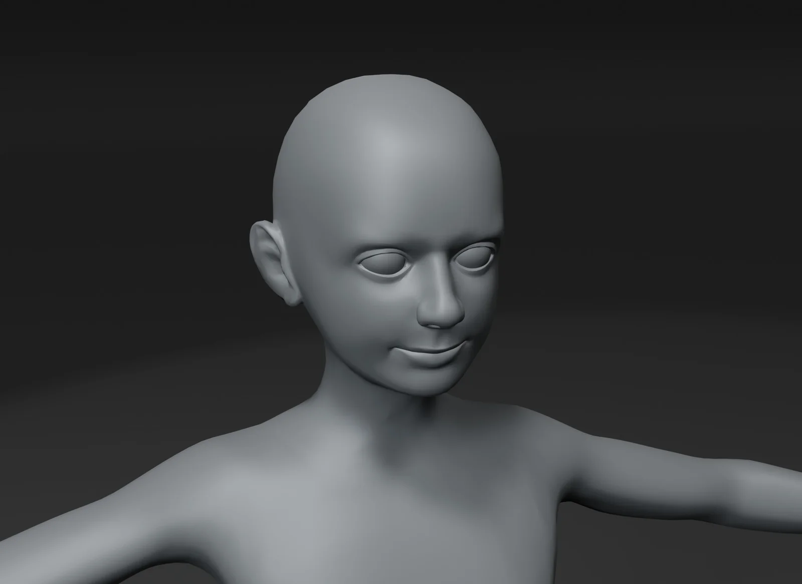 Boy Kid Body Base Mesh screenshot 7