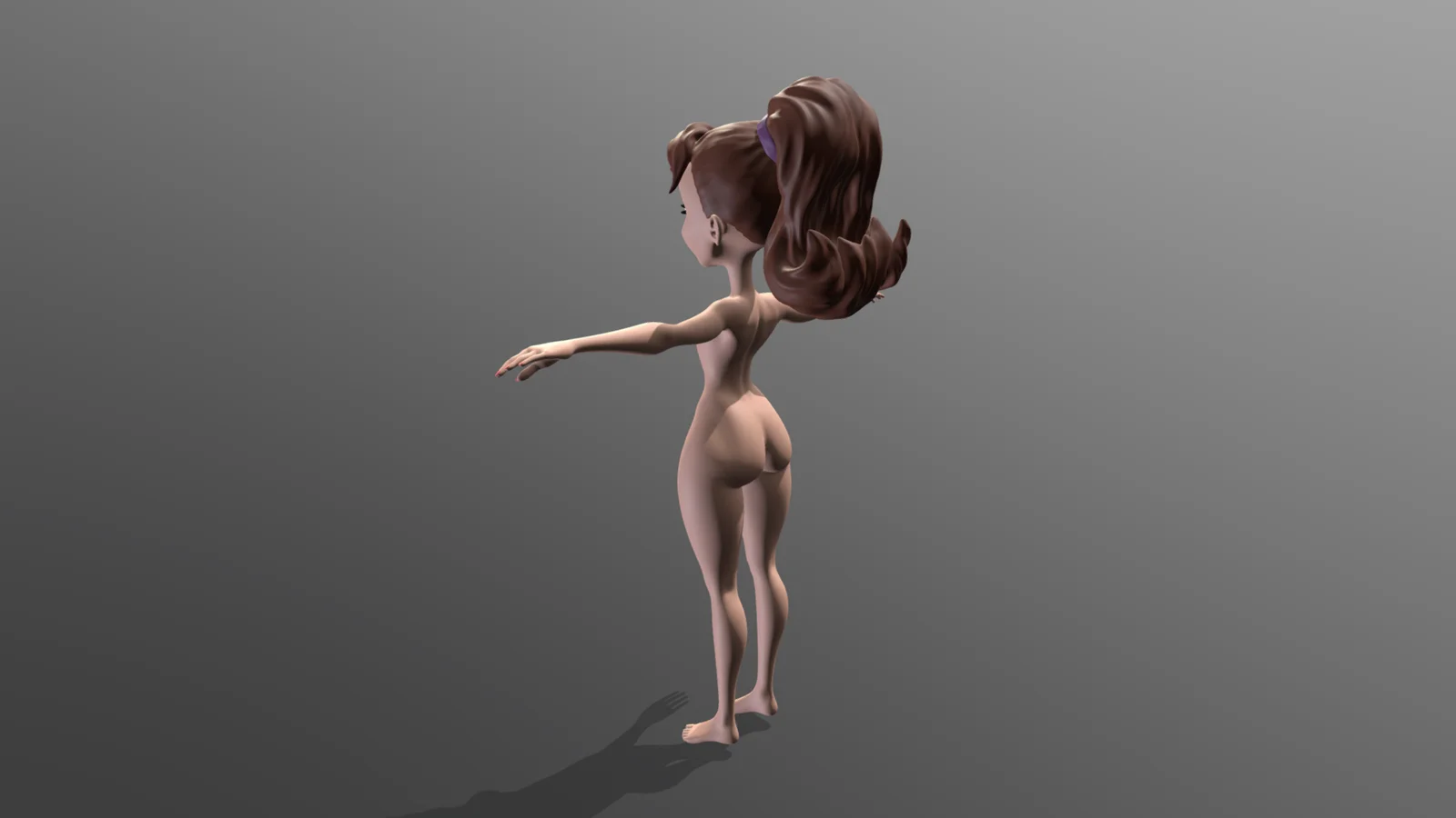 Cartoon Female Base Mesh screenshot 3