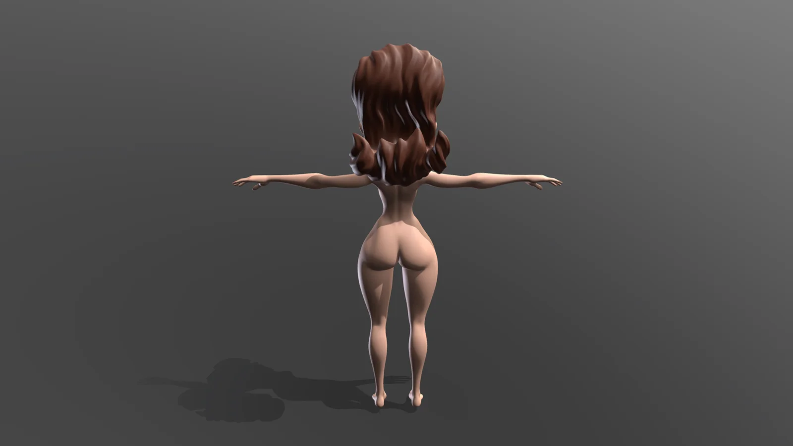 Cartoon Female Base Mesh screenshot 4