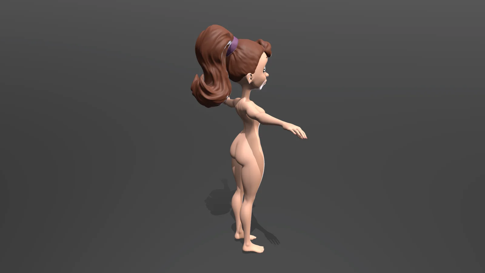 Cartoon Female Base Mesh screenshot 5