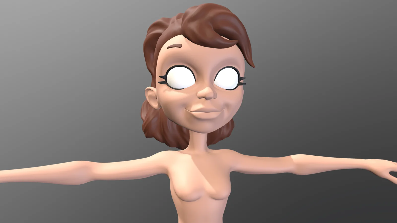 Cartoon Female Base Mesh screenshot 7