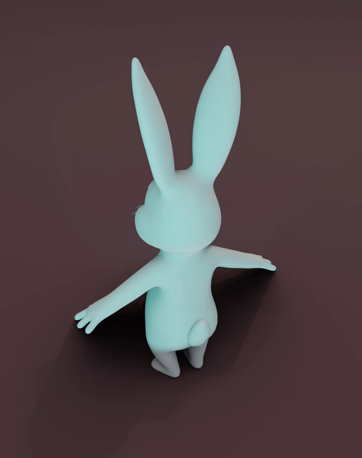 Rigged Cartoon Rabbit Base Mesh screenshot 5