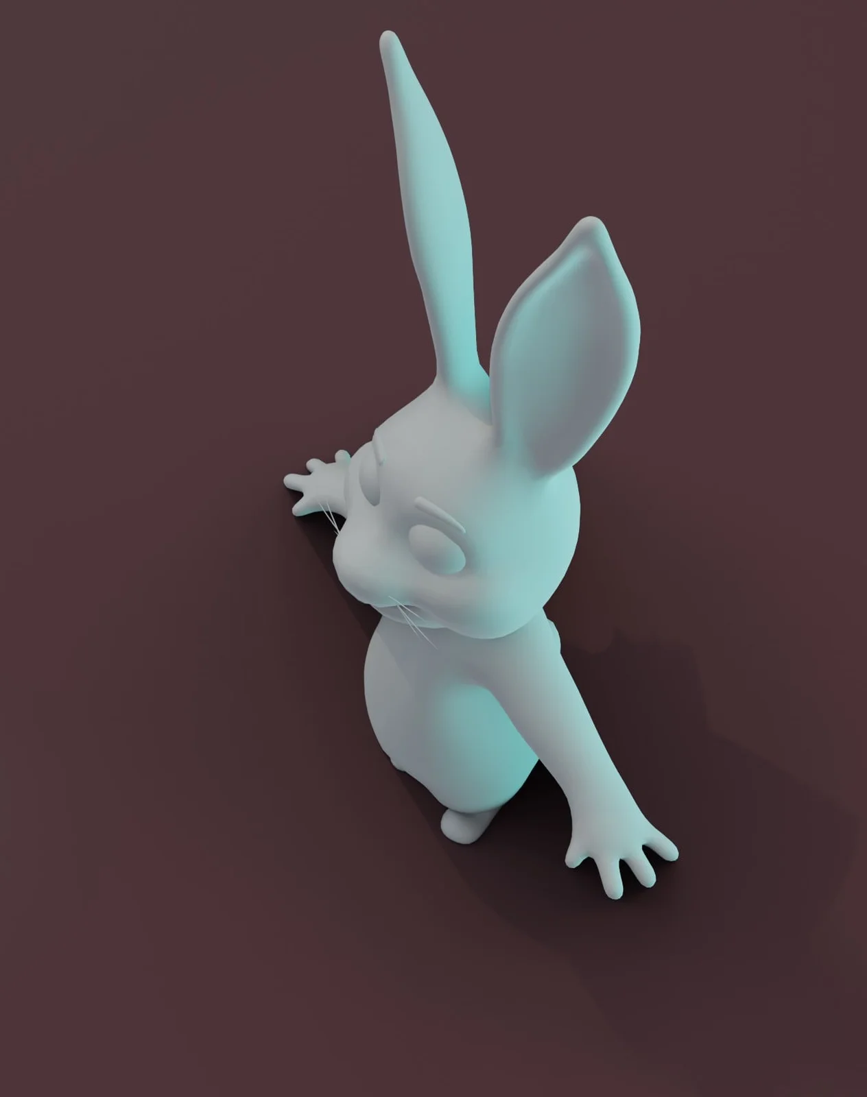 Rigged Cartoon Rabbit Base Mesh screenshot 6