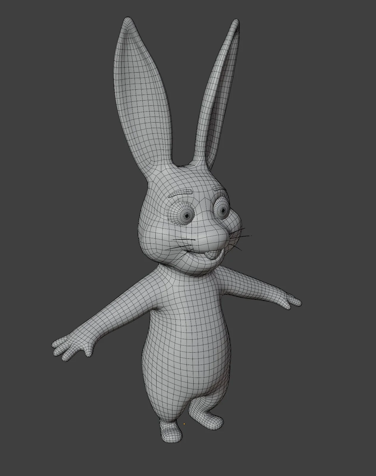 Rigged Cartoon Rabbit Base Mesh screenshot 7