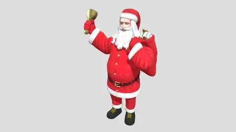 Cartoon Santa Claus - Blender 3d models