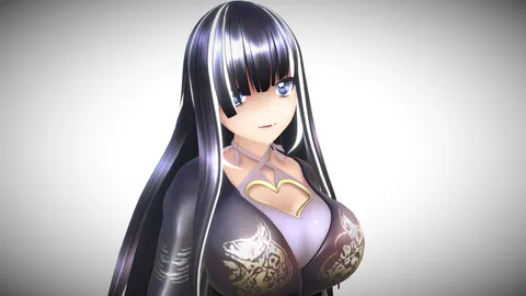 Cute Anime Girl - Blender 3d models