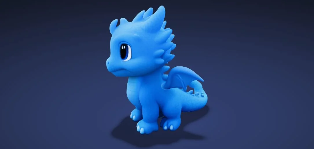 Cute Blue Dragon screenshot 2