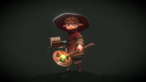 Elf Wizard - Blender 3d models