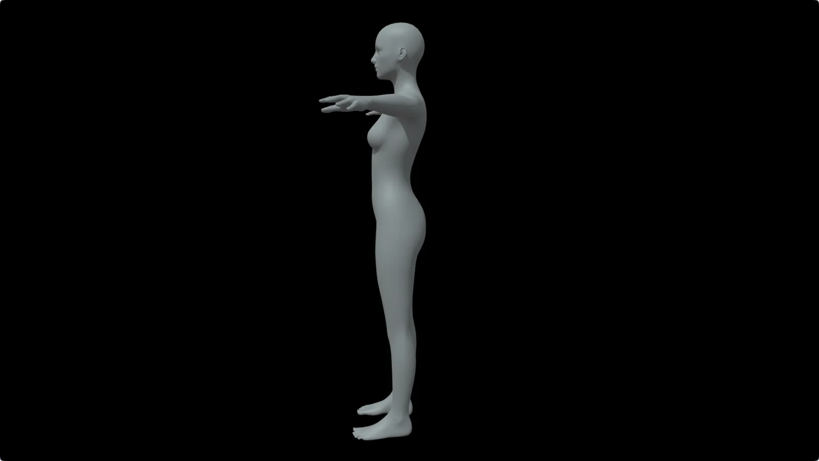 Female Body Base Mesh 2 screenshot 3