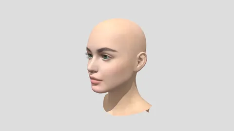 Female Head - Blender 3d models