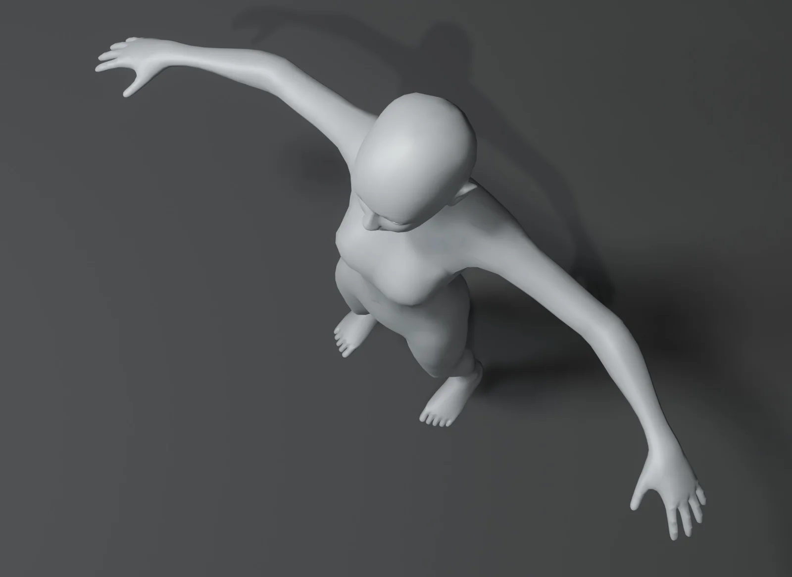 Girl Kid Body Base Mesh screenshot 5