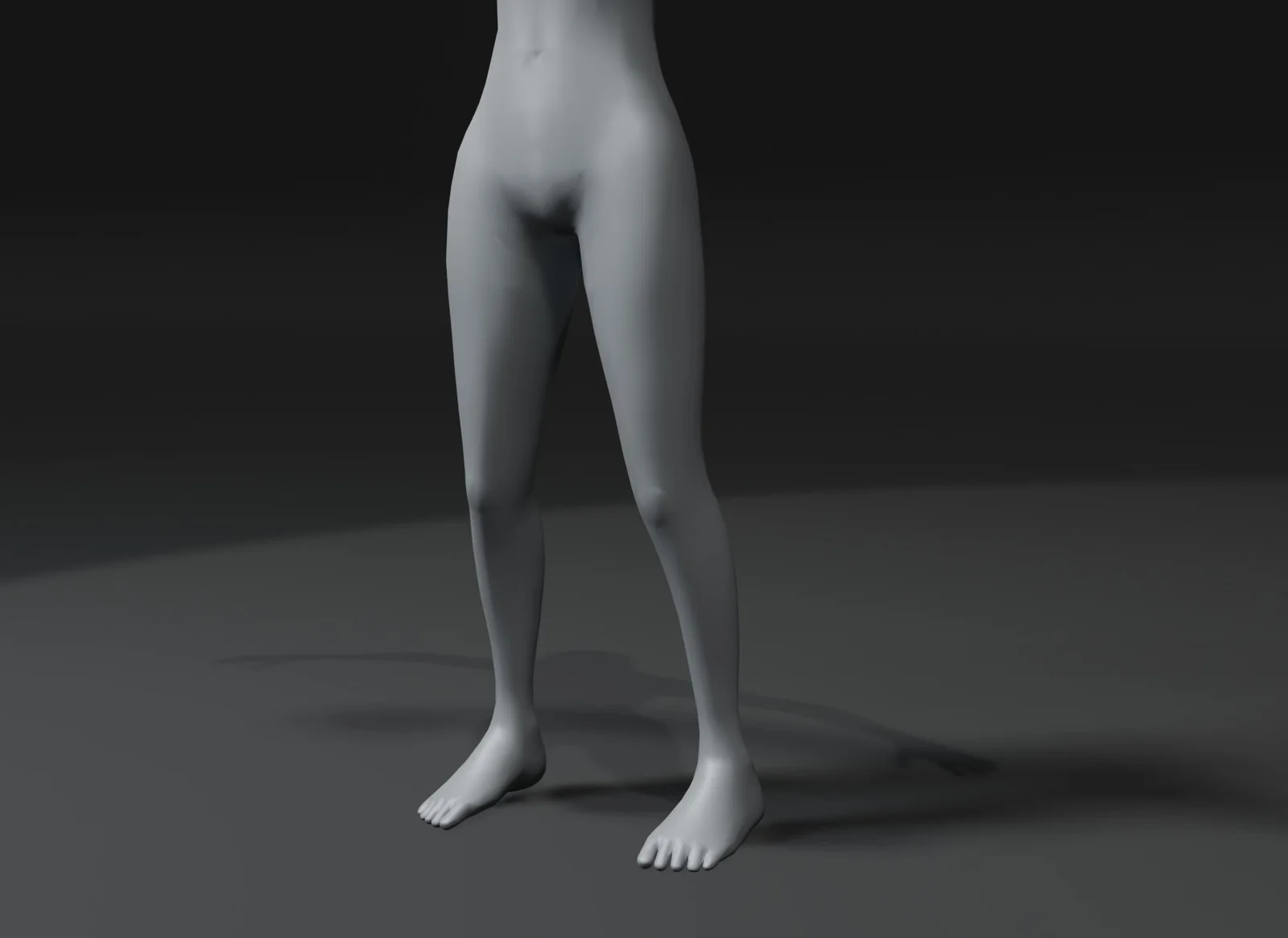 Girl Kid Body Base Mesh screenshot 8