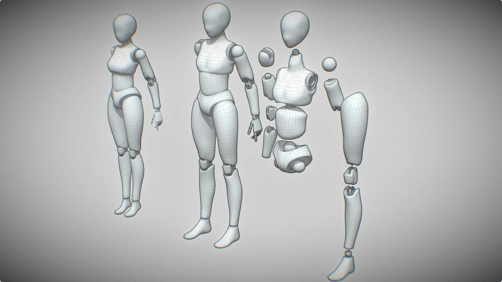 Male Ball Joint Doll Basemesh screenshot 2