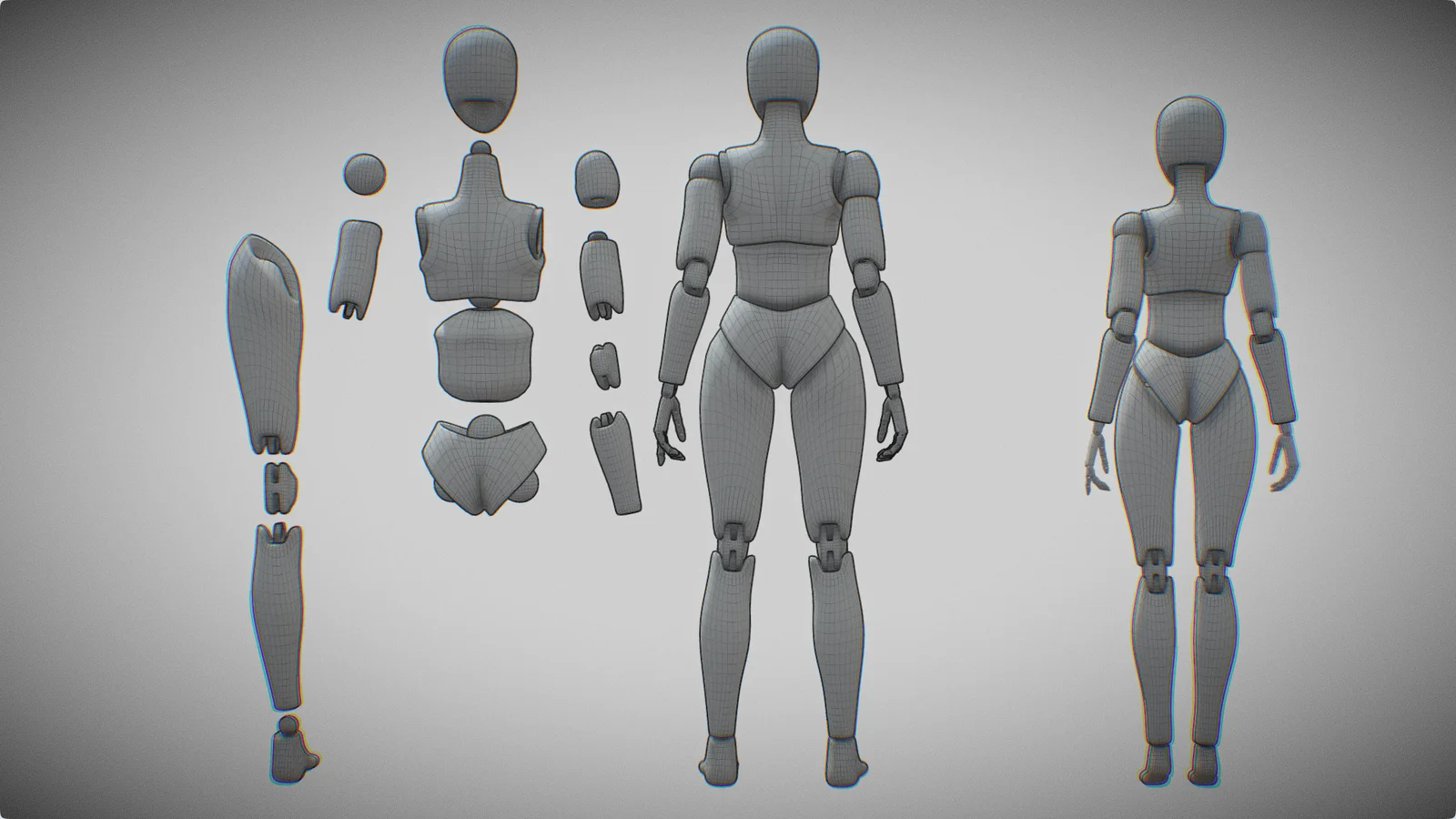 Male Ball Joint Doll Basemesh screenshot 4