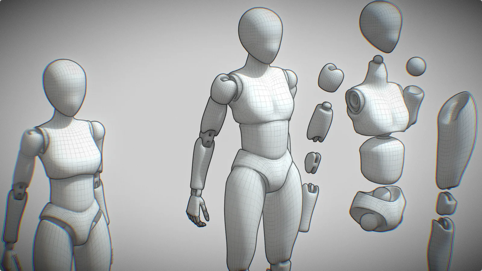 Male Ball Joint Doll Basemesh screenshot 8