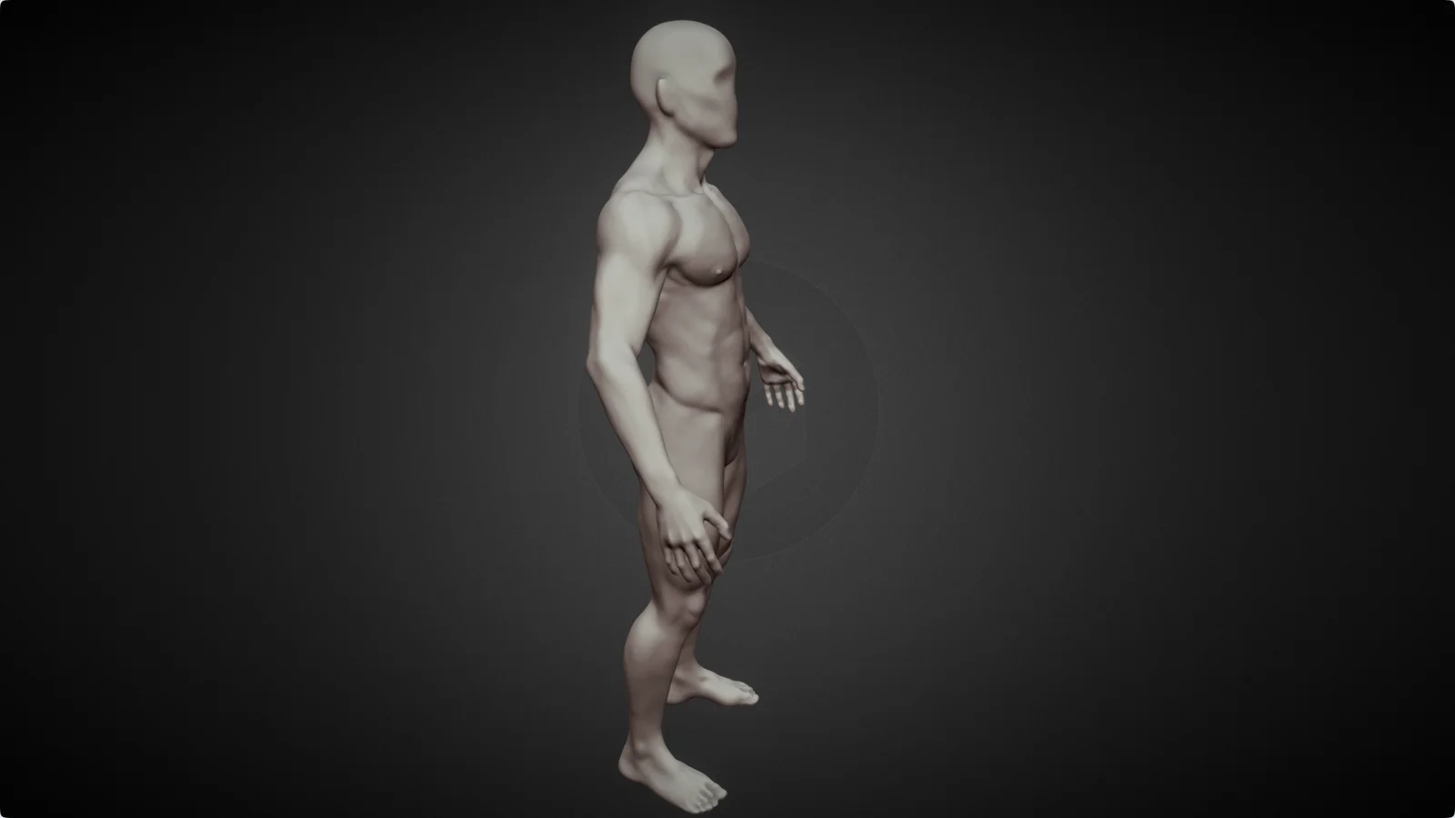 Highpoly Male Base Mesh screenshot 4