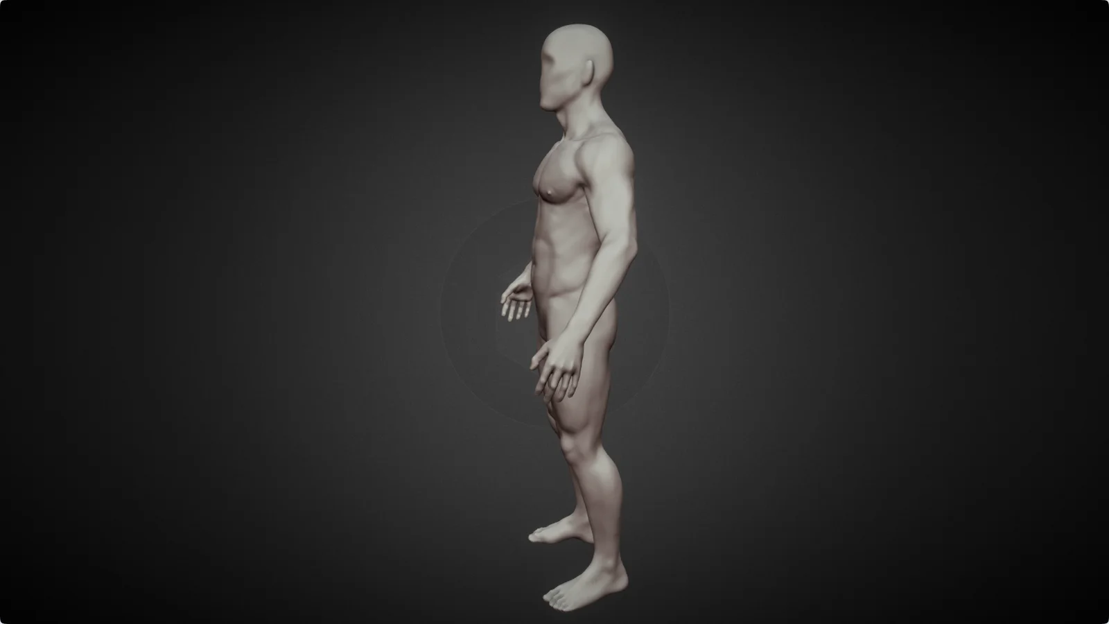 Highpoly Male Base Mesh screenshot 6