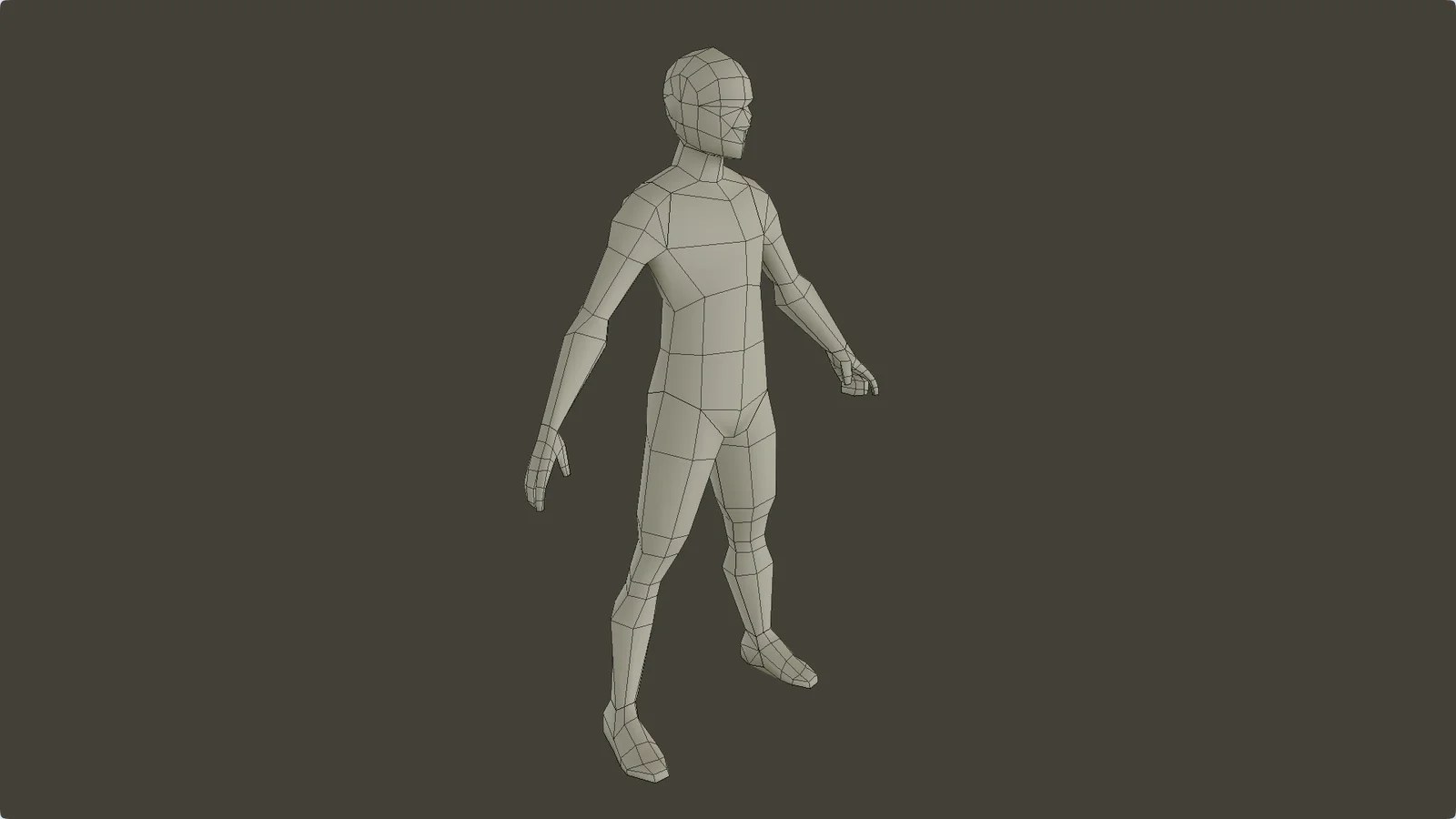 Lowpoly Male Base Mesh screenshot 2