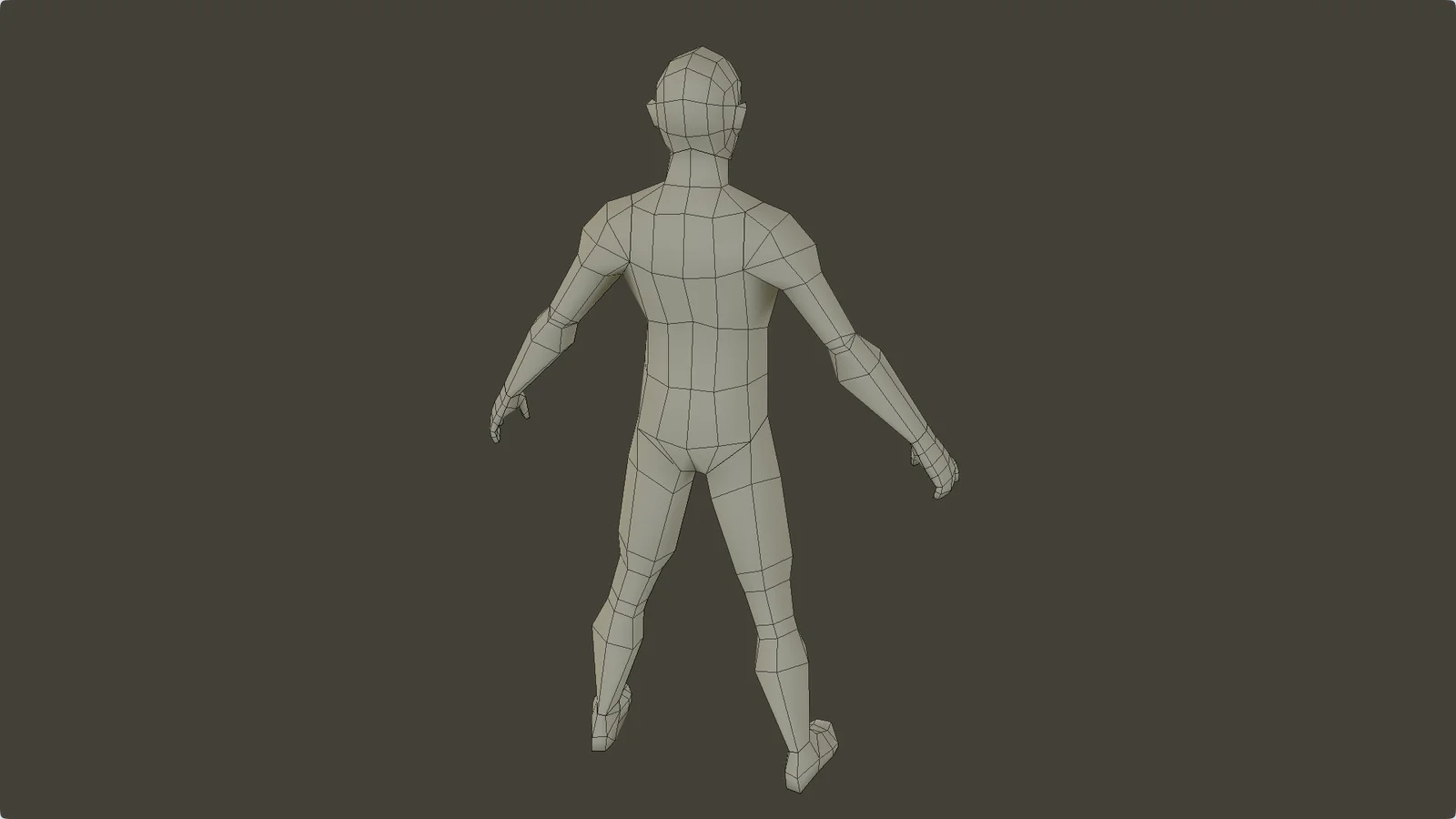 Lowpoly Male Base Mesh screenshot 3