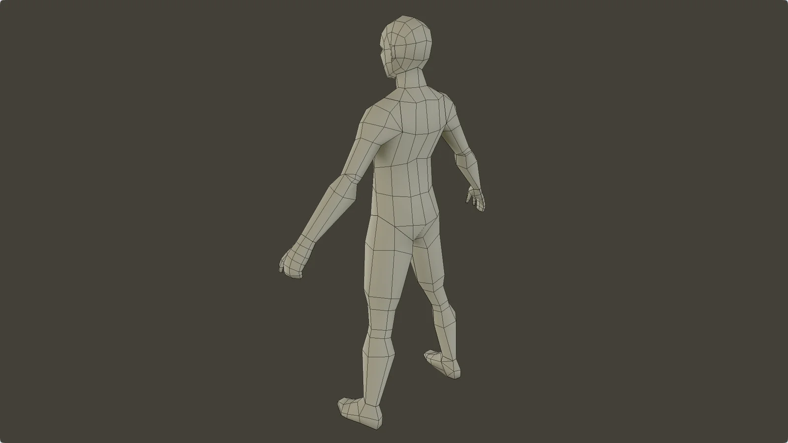 Lowpoly Male Base Mesh screenshot 4