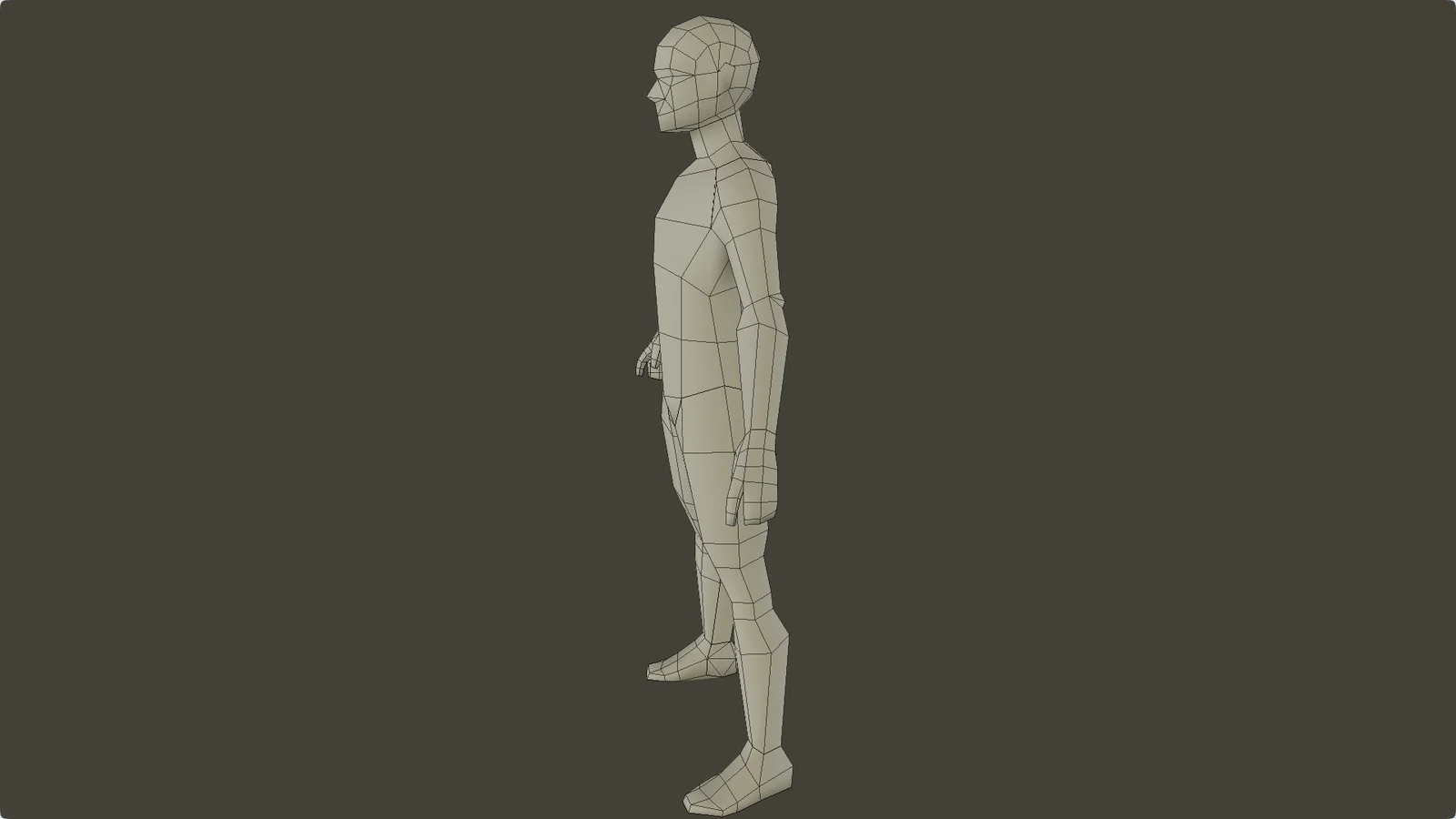 Lowpoly Male Base Mesh screenshot 5