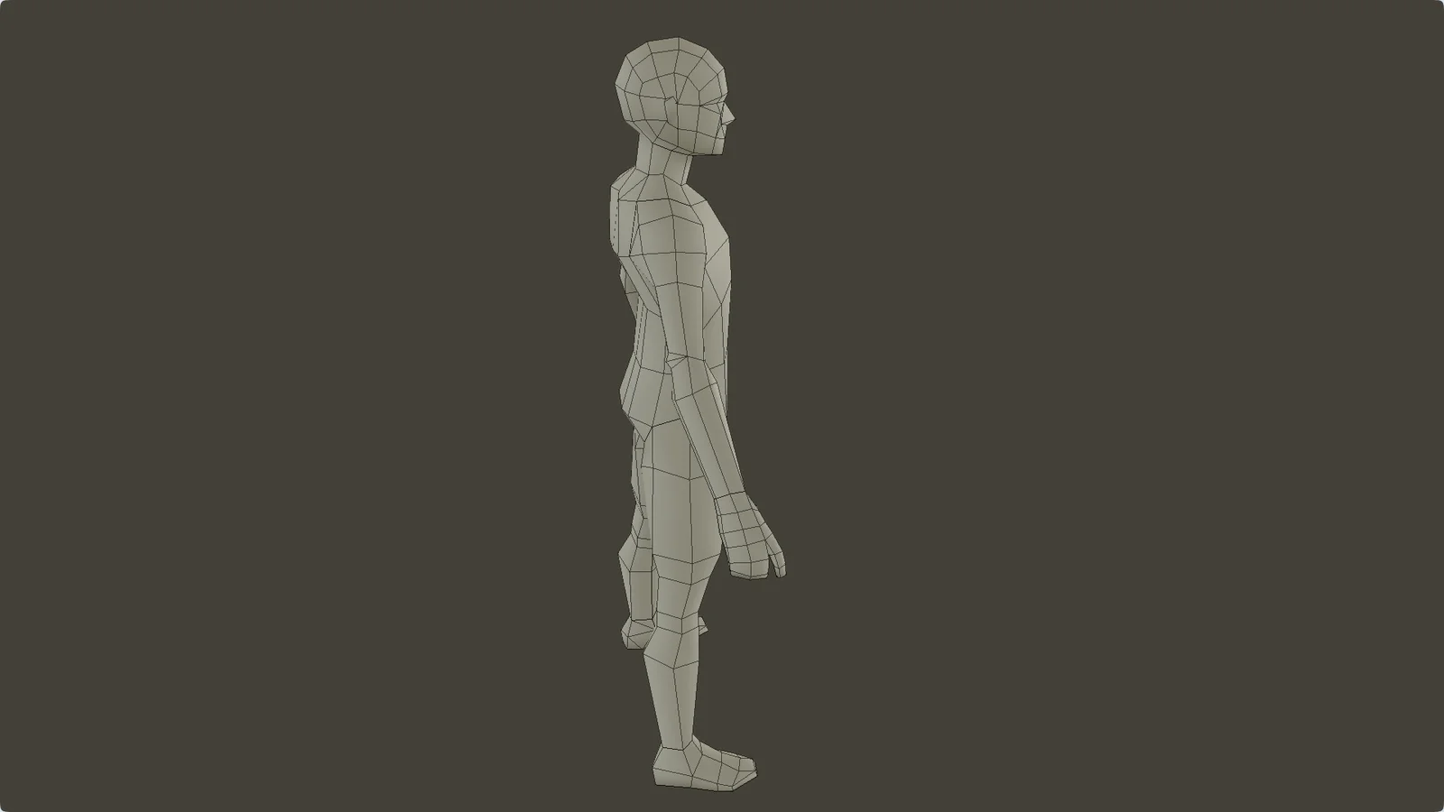Lowpoly Male Base Mesh screenshot 6