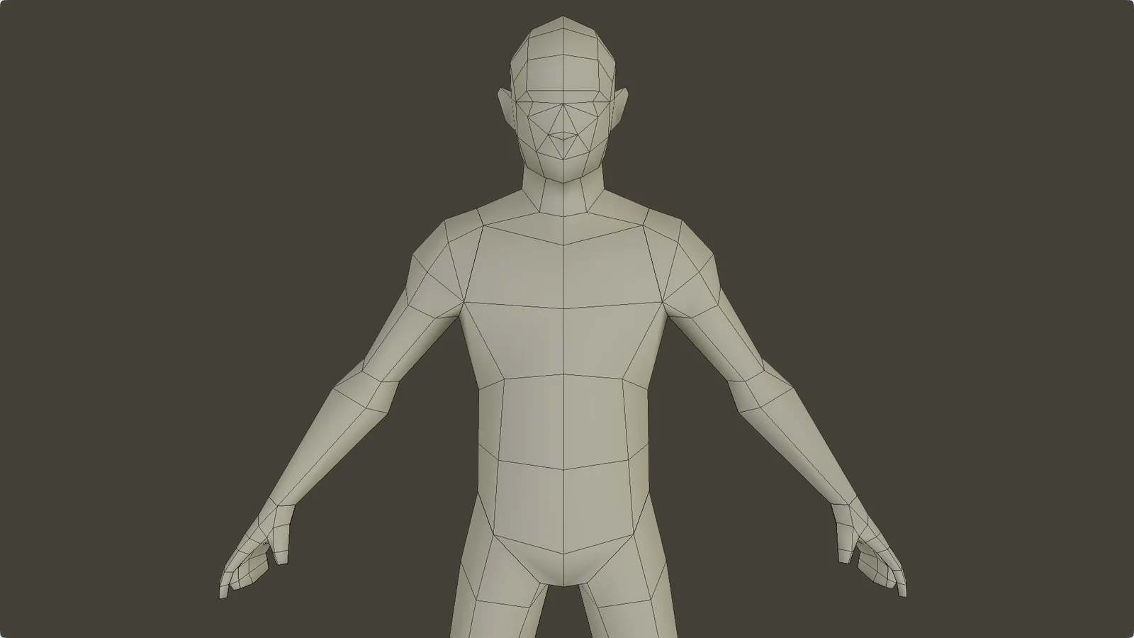Lowpoly Male Base Mesh screenshot 7