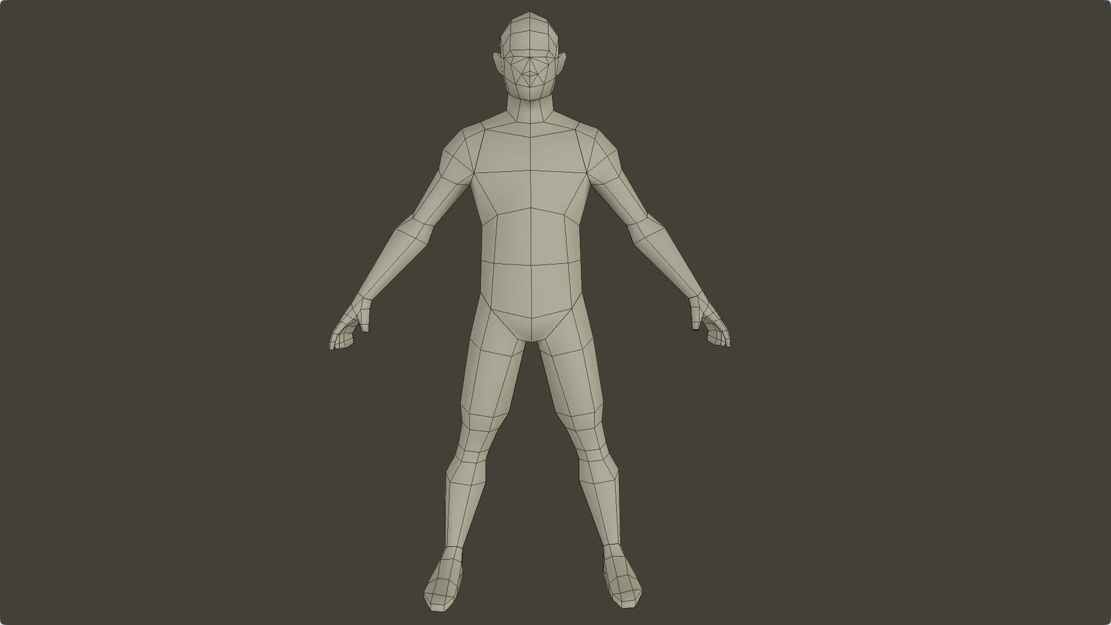 Lowpoly Male Base Mesh screenshot 8