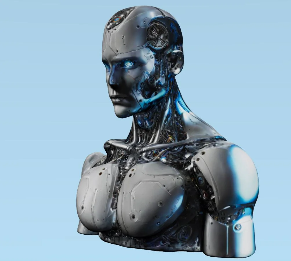 Sci-Fi Android Bust screenshot 2